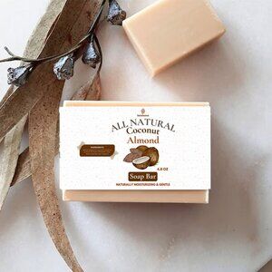 All-Natural Coconut Almond Soap Bar